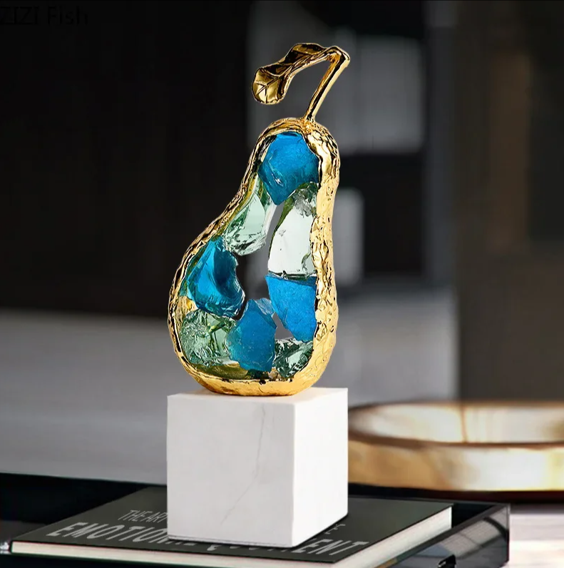 Golden Apple/Pear Statue