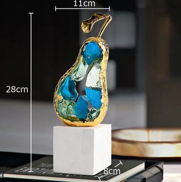 Golden Apple/Pear Statue