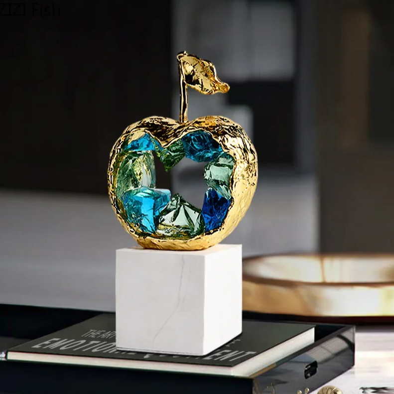 Golden Apple/Pear Statue