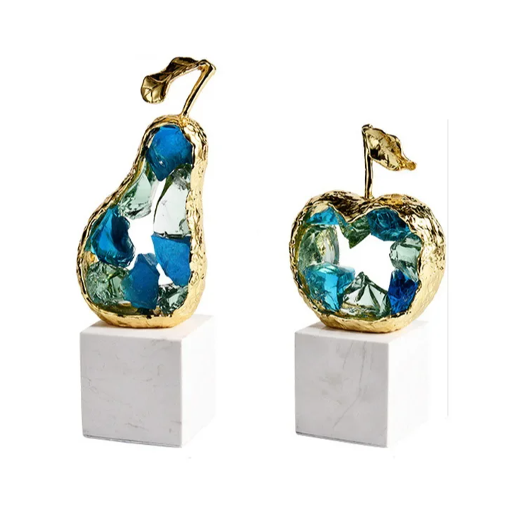 Golden Apple/Pear Statue