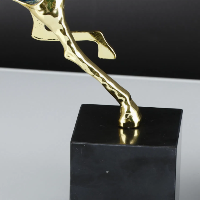 Metal Horse Statue (Green)