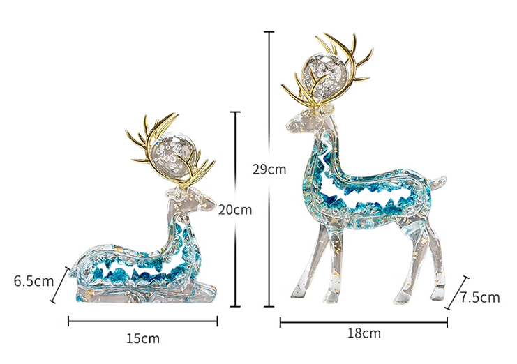 Blue Crystal Deer