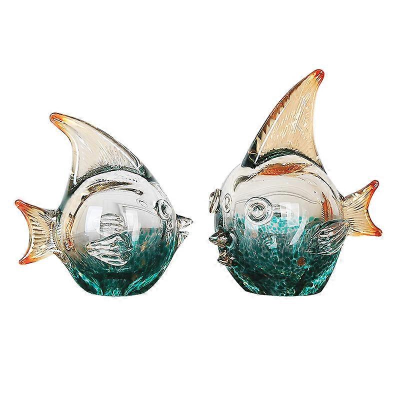 crystal glass fish ornaments