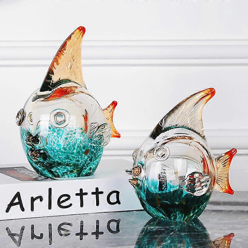 crystal glass fish ornaments