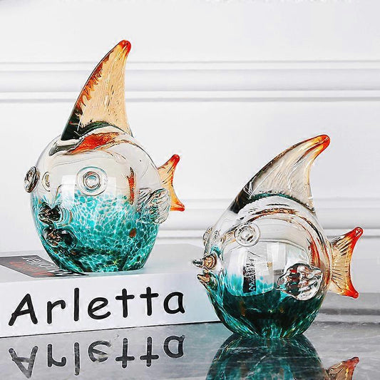 crystal glass fish ornaments
