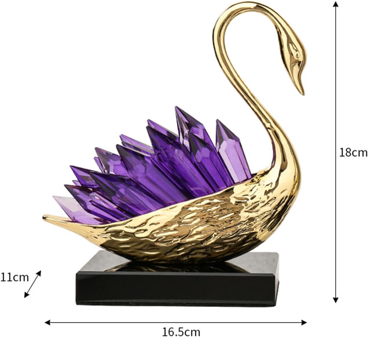Purple Crystal Swan