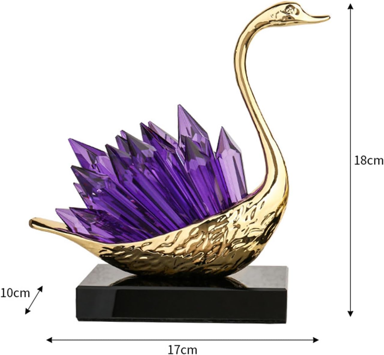 Purple Crystal Swan