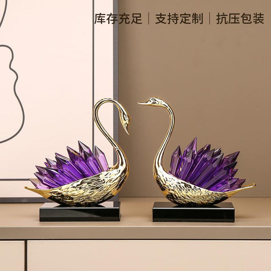 Purple Crystal Swan