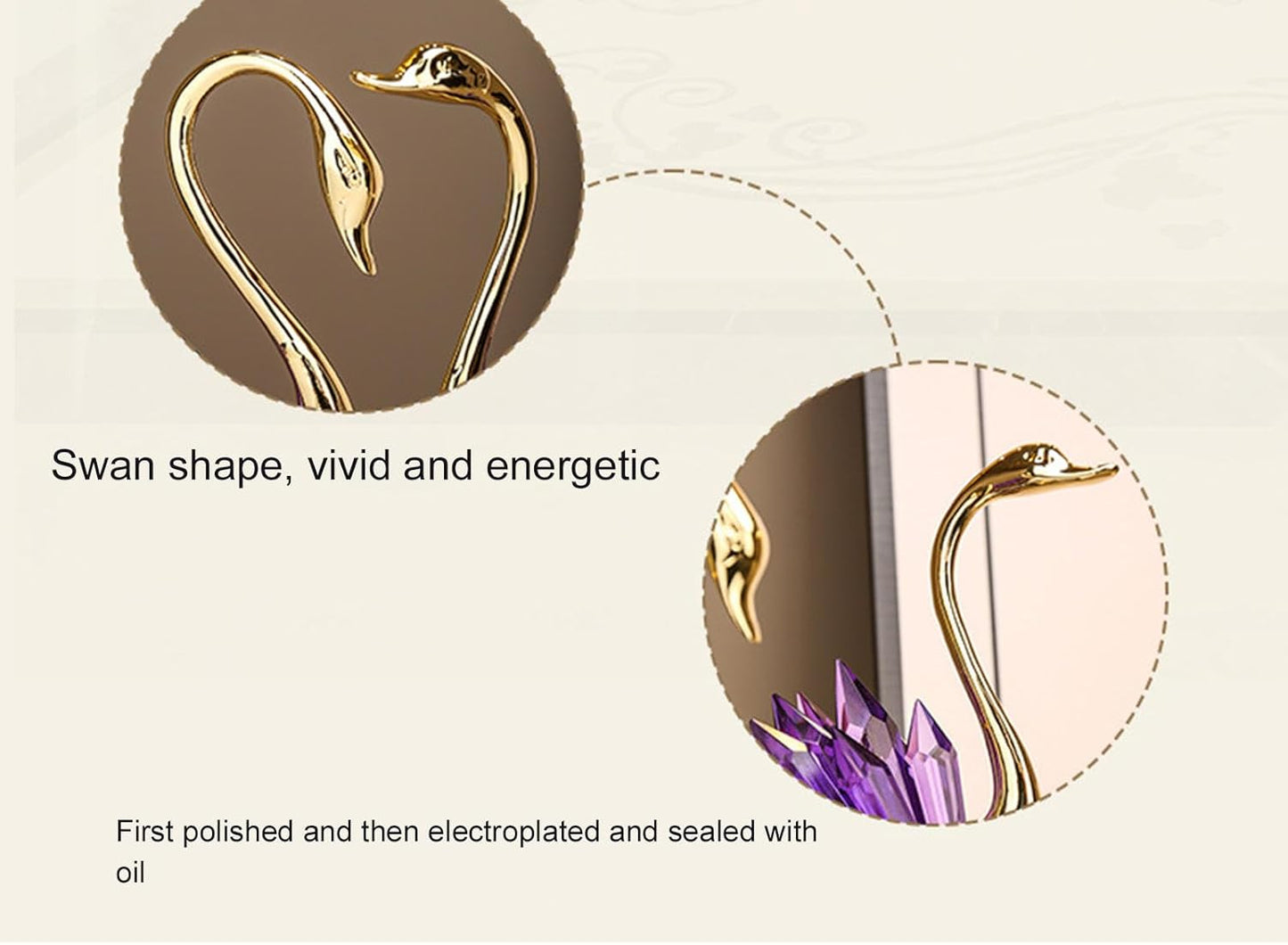 Purple Crystal Swan