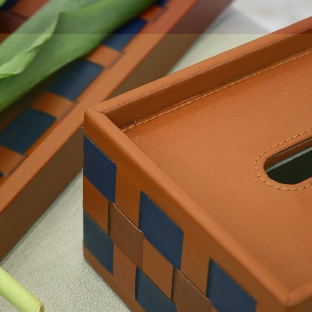 ILSMYSUTRA Leather Tissue Box