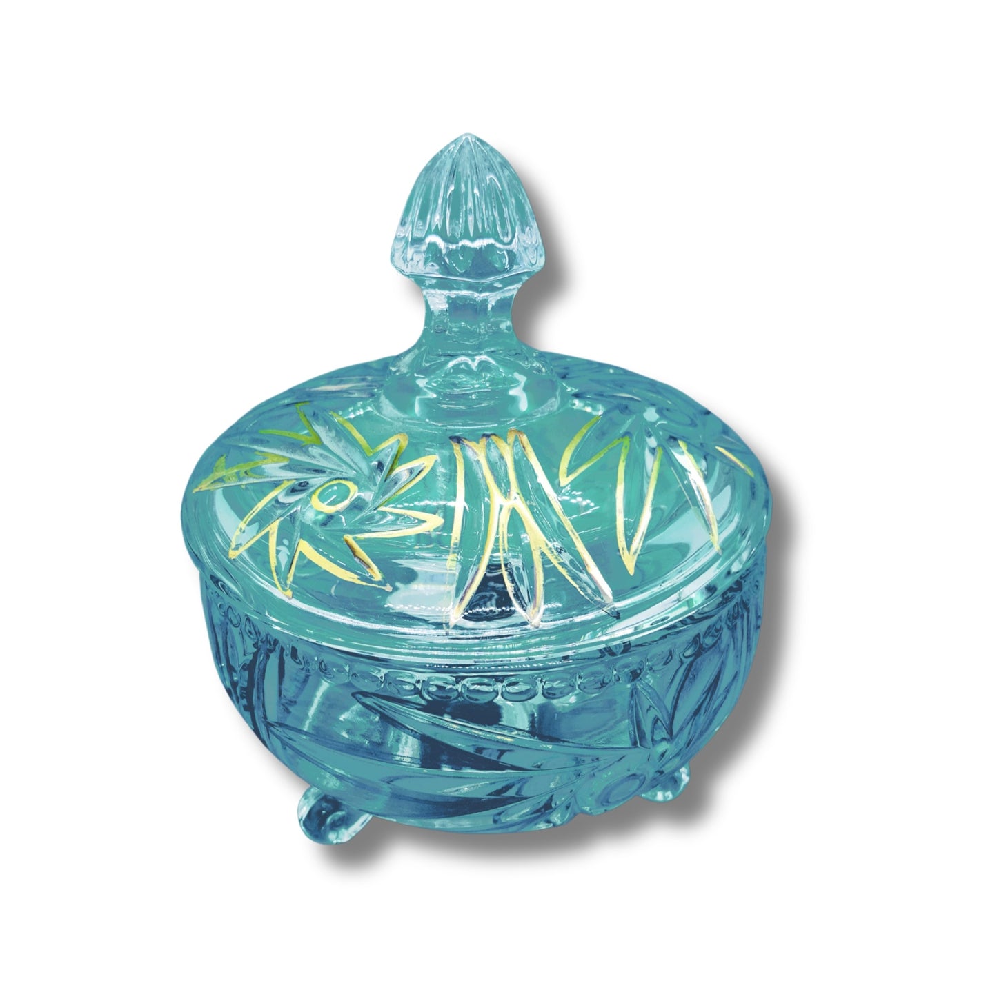 Glass sugar bowl