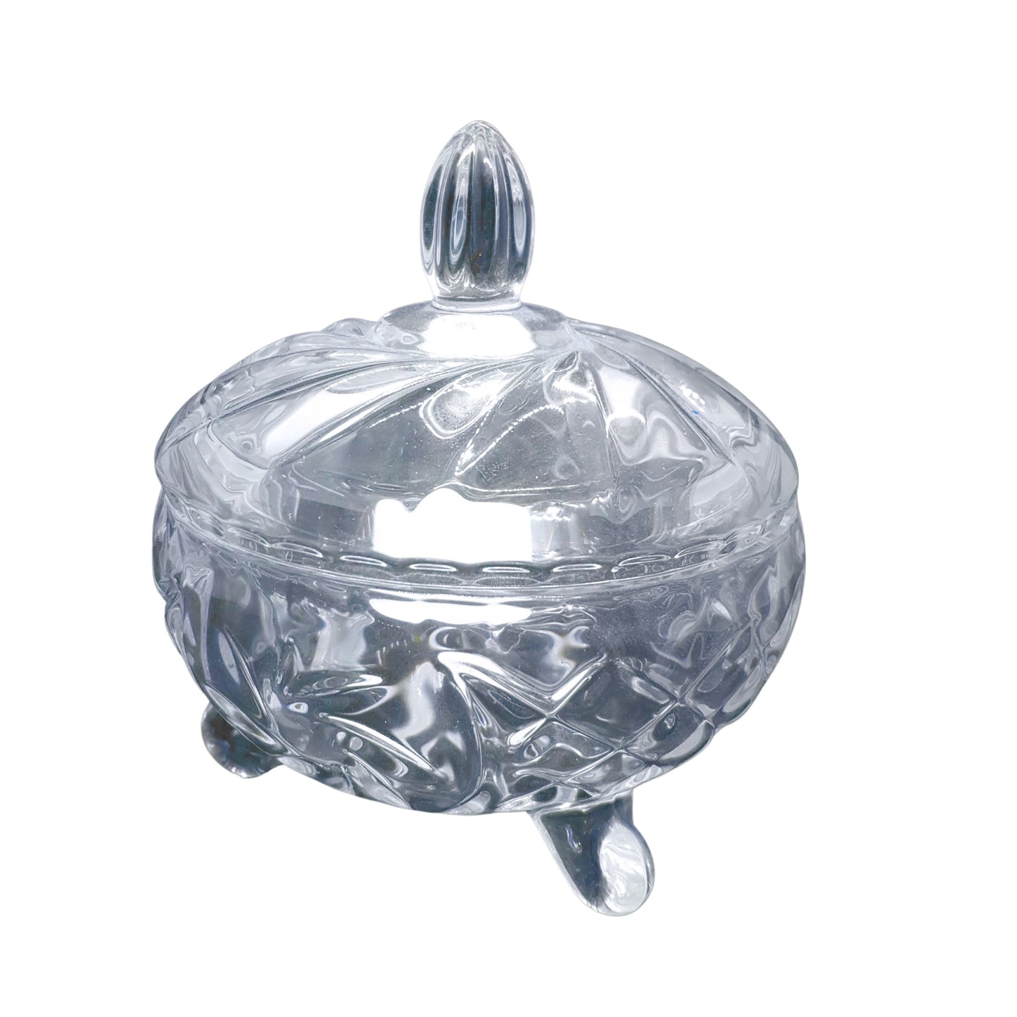 Glass sugar bowl