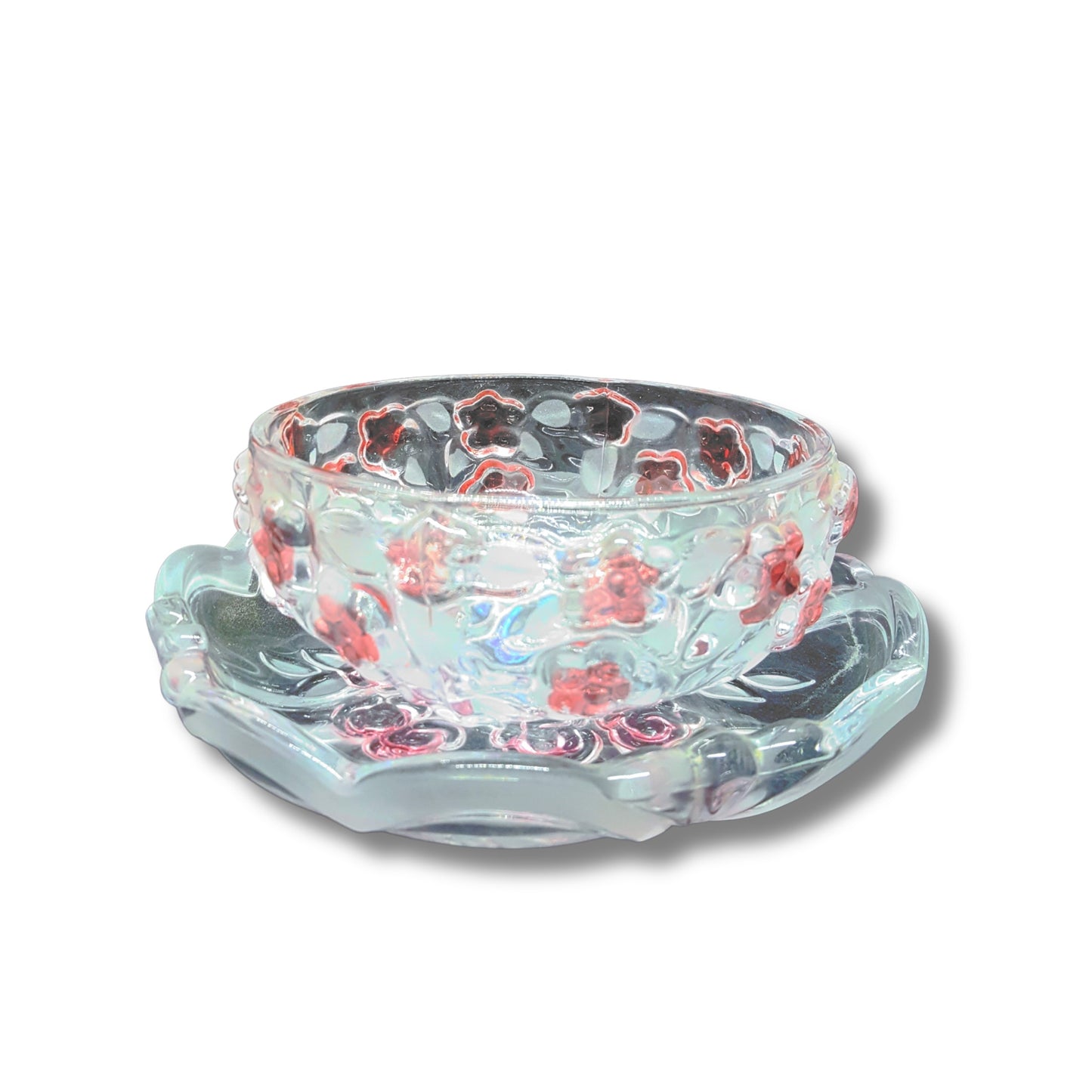 Glass Dessert Bowl With Saucer