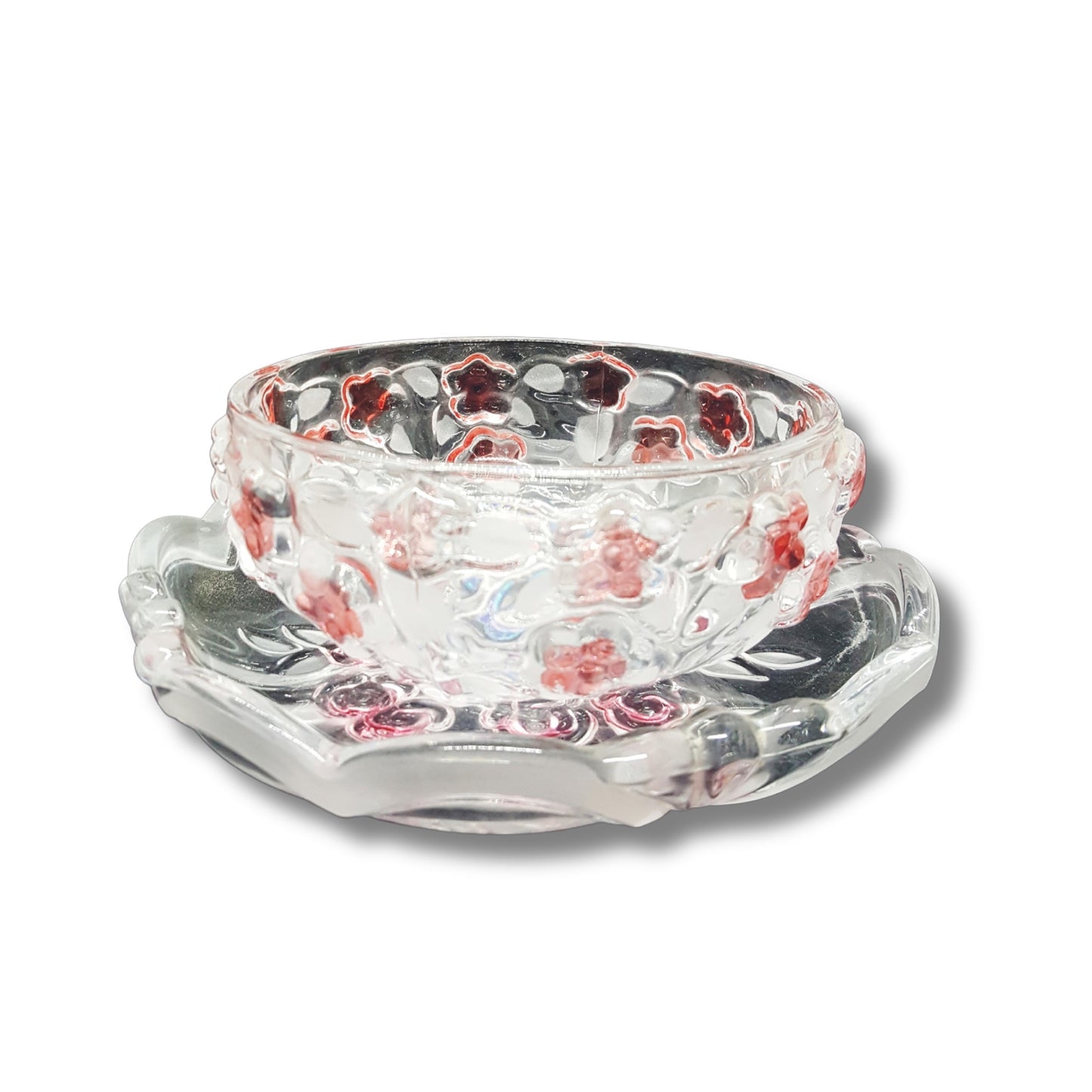 Glass Dessert Bowl With Saucer