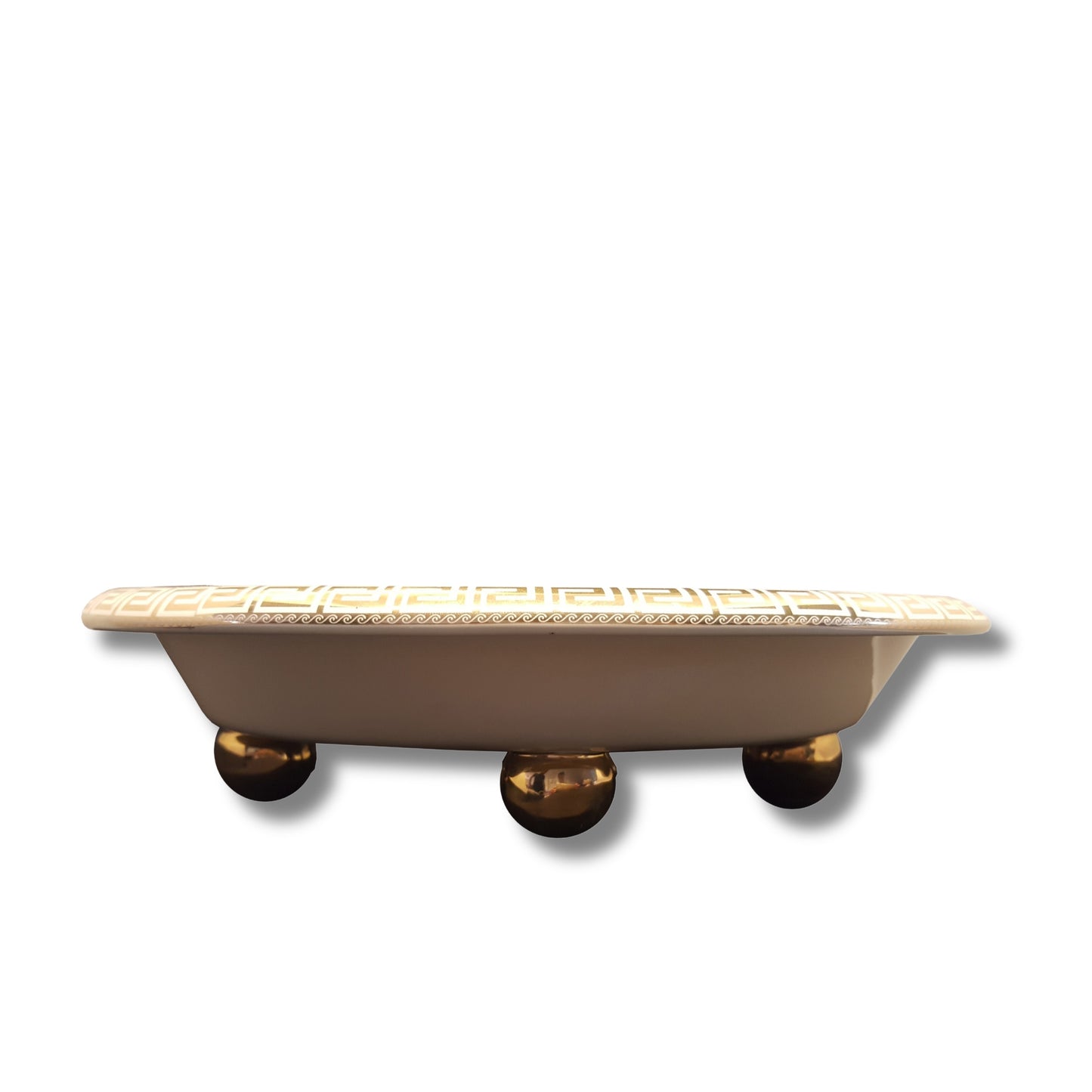 Oval fruit bowl with legs