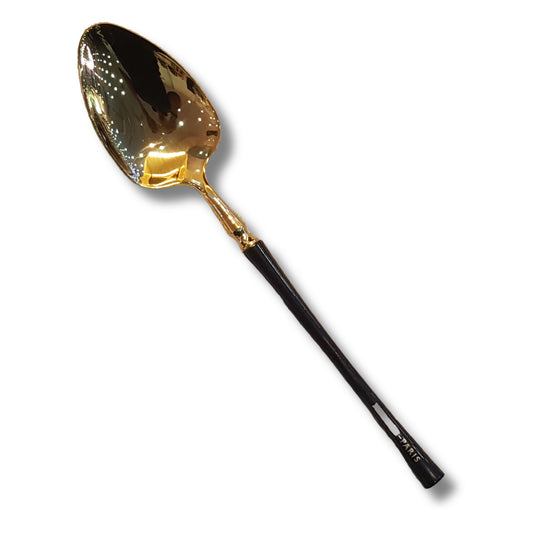 Gold and balck Coffee Spoon