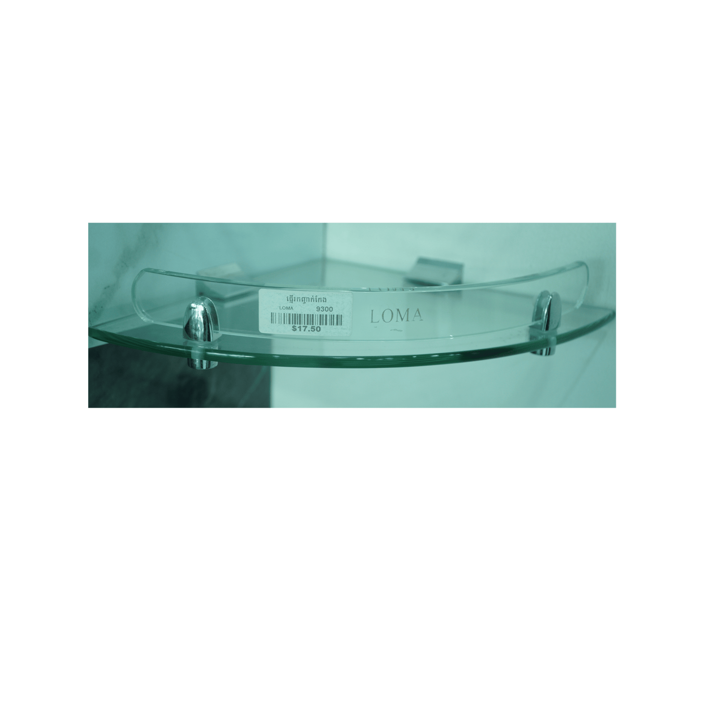 1-TIER CORNER GLASS SHELF