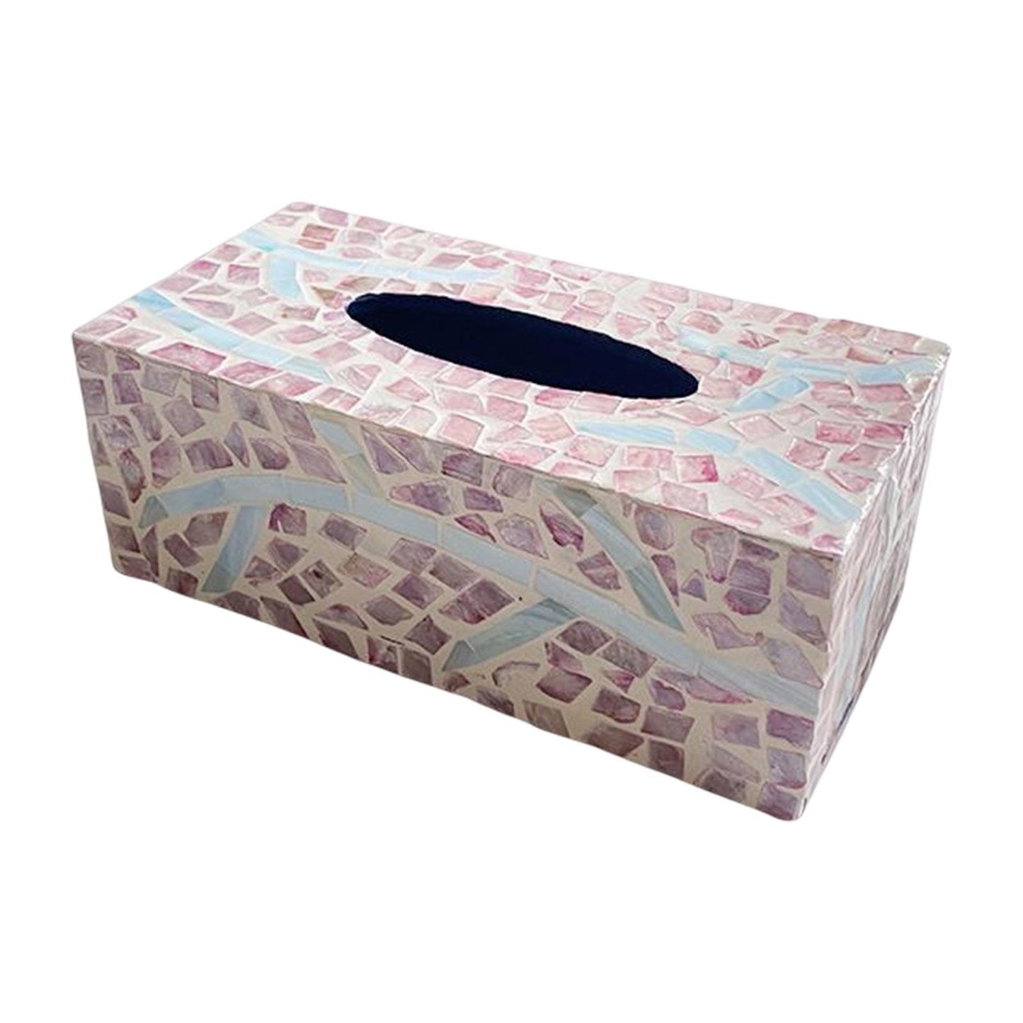 Luxury Shell Decorative Tissue Box (Pink)