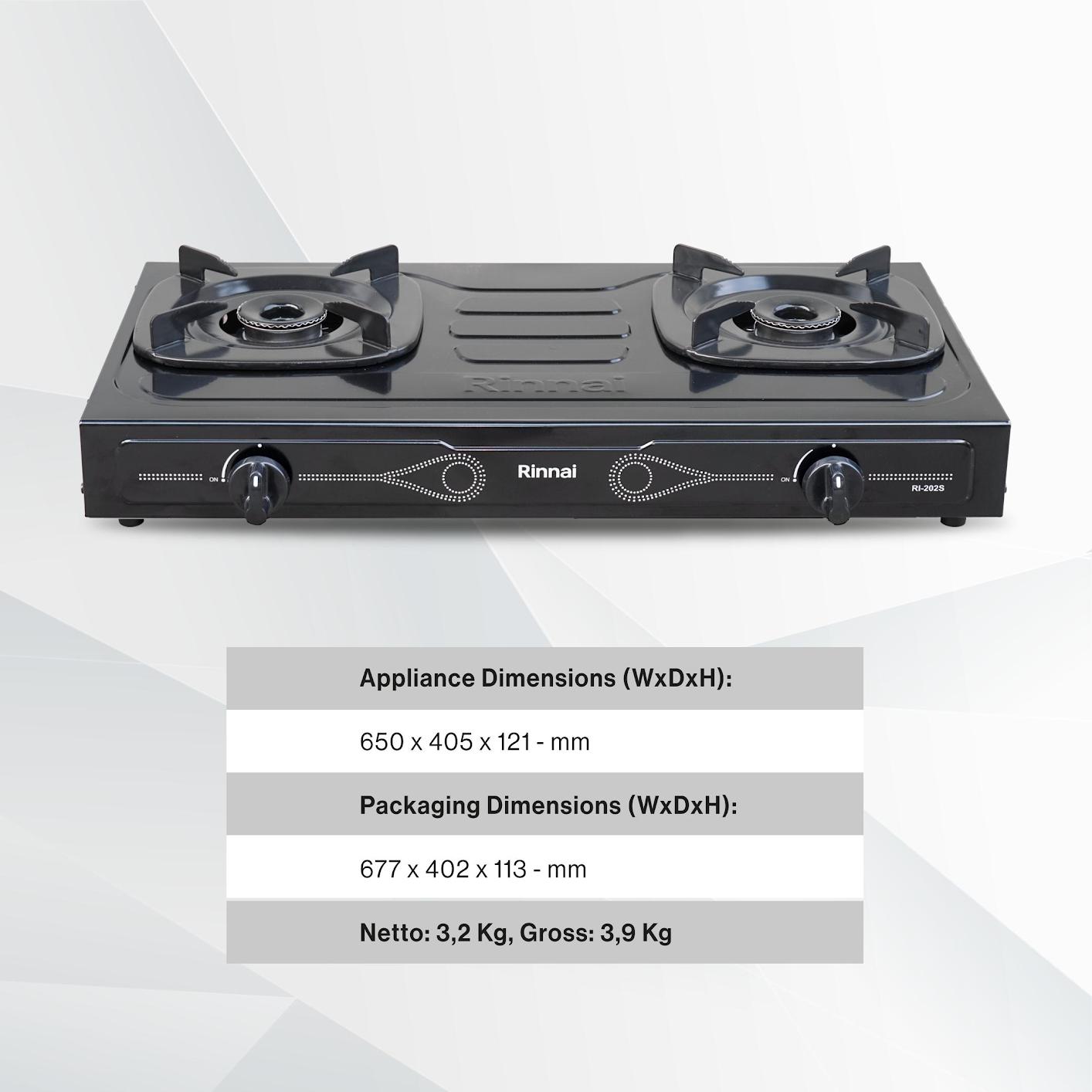 2 Bumer Gas Cooker (RI-202S)