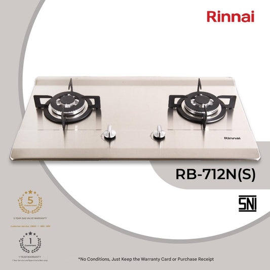 2 Burner Gas Built In Hob (RB-712N(S)