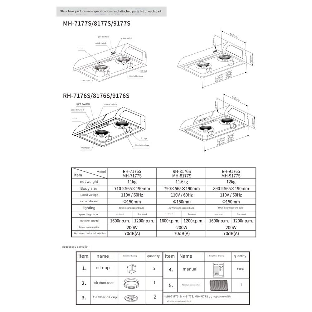 Range Hood (RH-7176S)