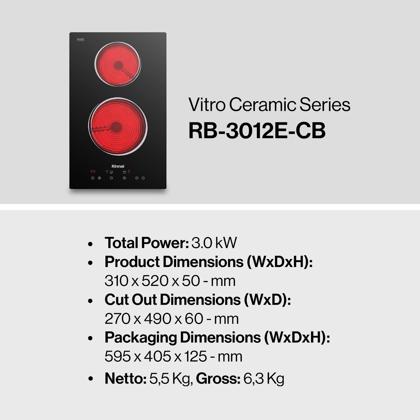 ELECTRIC-HOBS (RB-3012E-CB)