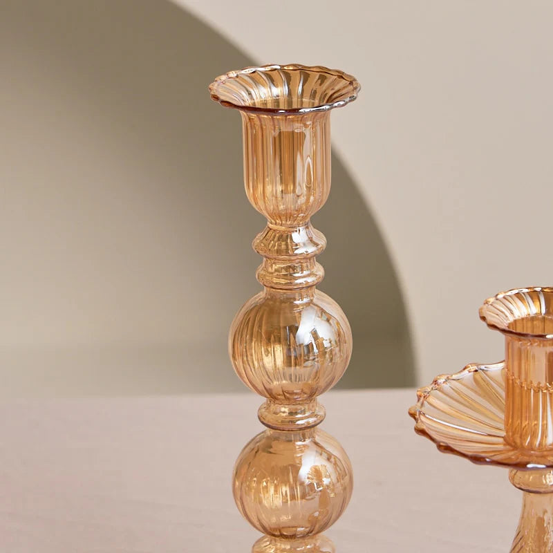 Romantic Glass Candle (orange)