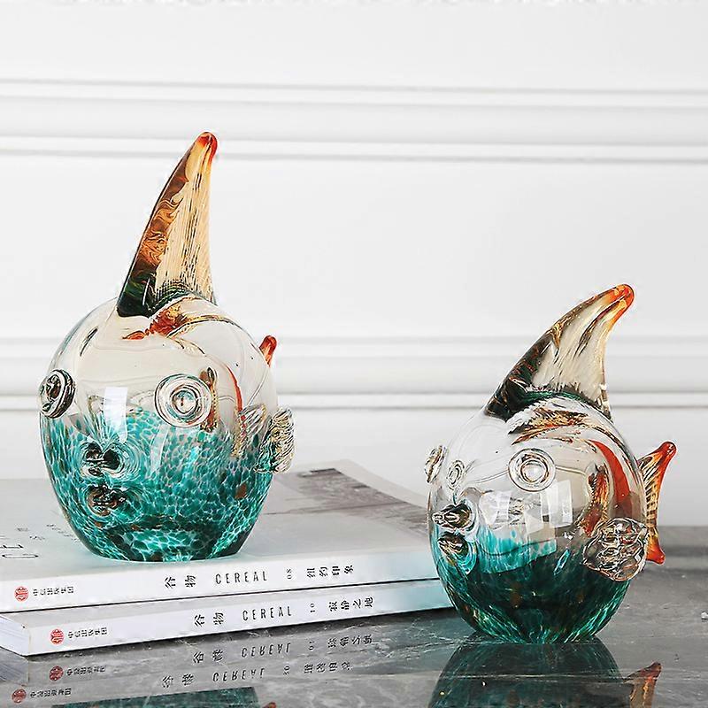 crystal glass fish ornaments